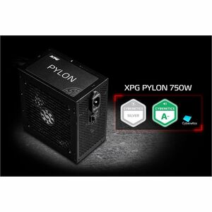XPG PYLON ATX12V/EPS12V Fuente de alimentación - 750W - Interno - 120 V AC, 230 V AC Entrada - 1 Ventilador(es)