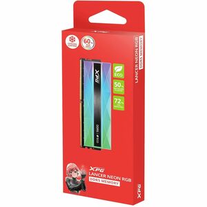 Módulo RAM XPG LANCER NEON RGB AX5U6400C3216G-CLANRSG para Computadora de escritorio - 16GB (1 x 16GB) - RGB - DDR5-6400/P