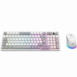Combo Gamer Balam Rush 2 en 1 Alámbrico Squad Conquest KG515 / Teclado + Mouse / USB 2.0 / Mouse Óptico + 7200 DPI + Tecla