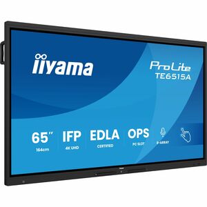 iiyama ProLite TE6515A-B1AG 1638,30 mm 4K UHD LCD Collaboration Display - Rockchip Cortex A72 + A53 RK3576 - 16 GB - DeepC
