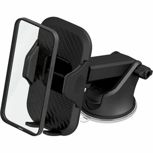 dbramante1928 ApS re-charge Smartphone, Car SmartPhone Holder - 130 mm x 210 mm x 65 mm x - Recycled Plastic - Black - Suc