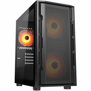 COUGAR Uniface Mini RGB CGR-55C9B-RGB Gabinete para computadora gamer - Mini ITX, Micro ATX, ATX Placa base admitida - Min