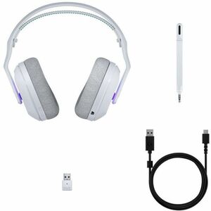 Logitech G G522 Wired/Wireless Over-the-head Stereo Gaming Headset - White - Binaural - Circumaural - 3000 cm - Bluetooth 