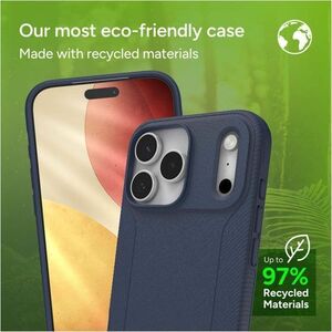 ZAGG Luxe Snap Case for Apple iPhone 17 Pro Max Smartphone - Grip Texture, Textured Panel - Navy - Drop Resistant, Impact 