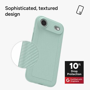 ZAGG Luxe Snap Case for Apple iPhone Air Smartphone - Textured Grip - Serene Mint - Drop Resistant, Impact Resistant, Scra