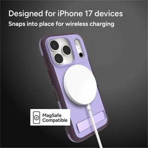ZAGG Sedona Snap Case for Apple iPhone 17 Pro Smartphone - Dusty Grape - Impact Absorbing, Drop Resistant, Shock Absorbing