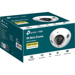 Caméra réseau TP-Link VIGI C230I MINI 3 Mégapixels - Couleur - Mini-dôme - 30 m Infrarouge vision nocturne - H.265+, H.265