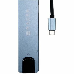 Naceb USB Tipo C Base de conexión - Lector de tarjeta memoria - SD, TransFlash - 4 x puertos USB - 1 x USB 2.0 - 1 x USB 3