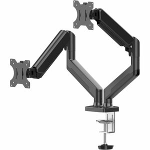 Naceb Brazo de Montaje para Monitor - Negro - Altura ajustable - 2 Pantalla(s) admitidas - 25.4cm a 81.3cm (32") para pant