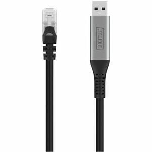 Digitus 15 m RJ-45/USB Netzwerkkabel - 1 Stück - Cable for Notebook, Peripheriegerät, Router, Desktop-PC, Wandsteckdose, E