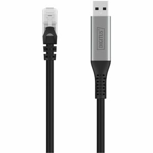 Digitus 3 m RJ-45/USB Netzwerkkabel - 1 Stück - Cable for Netzwerkgerät, Notebook, Peripheriegerät, Router, Desktop-PC, Wa