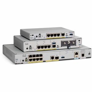 Cisco ISR 1000 C1131X-8PLTEPWZ Router - 10 Ports - 8 RJ-45 Port(s) - 2 WAN Port(s) - Management Port - 2 SFP (mini-GBIC) S