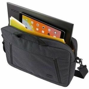 Case Logic Huxton HUXA-215 Carrying Case (Attaché) for 15" Notebook - Black - Polyster Body - Shoulder Strap, Luggage Stra