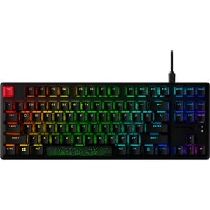 HyperX Alloy Origins Core PBT Gaming Keyboard - Full-size - Cable Connectivity - USB Type C Interface - RGB LED - English 