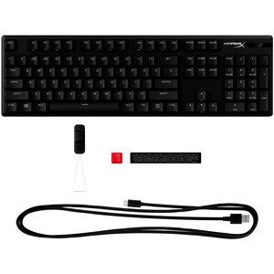 HyperX Alloy Origins PBT Gaming Keyboard - Full-size - Cable Connectivity - USB Type C Interface - RGB LED - English (US) 