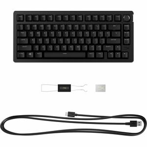 HyperX Alloy Rise 75 Gaming Keyboard - Compact - Cable Connectivity - USB Type A Interface - RGB LED - Mechanical Keyswitc
