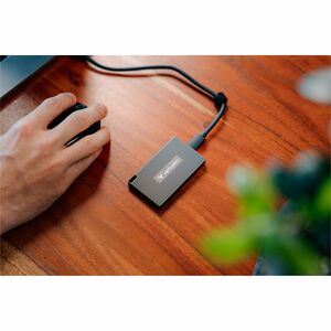 Verbatim Metal Mini 32031 1 TB Portable Solid State Drive - M.2 External - Metal Gray, Black - Notebook, Desktop PC Device