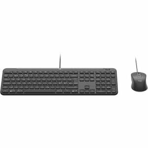 Logitech Signature Slim MK620 Keyboard & Mouse - QWERTY - Pan-Nordic - USB Type C Scissors Cable Keyboard - Keyboard/Keypa