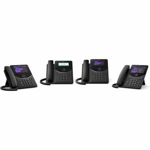 Cisco 9841 Telefone IP - Recondicionado - Secretária - Preto carbono - 4 x Total Line - VoIP - 8,9 cm (3,5") LCD - 2 x Red