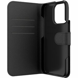 ifrogz Defence Tasche (Folie) Apple iPhone 16 Pro Smartphone - Schwarz - PU-Leder, Plastik, Polycarbonat Körper