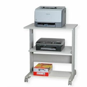 Roline Printer Stand - 30 kg Load Capacity - 77.5 cm Height x 68 cm Width x 54 cm Depth - Grey, Light Grey - For Printer -