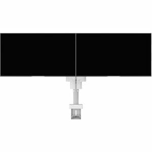 Vogel's MOMO 2237 Mounting Arm for Monitor, Display Screen - White - Height Adjustable - 2 Display(s) Supported - 25.4 cm 