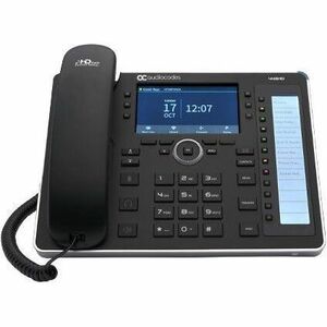 AudioCodes 445HD IP Phone - Corded - Corded - Bluetooth, Wi-Fi - Black - VoIP - 10.9 cm (4.3") LCD - 2 x Network (RJ-45) -