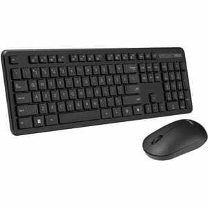 Asus CW100 Keyboard & Mouse - Hungarian - USB Wireless RF 2.40 GHz Keyboard - Keyboard/Keypad Color: Black - USB Wireless 