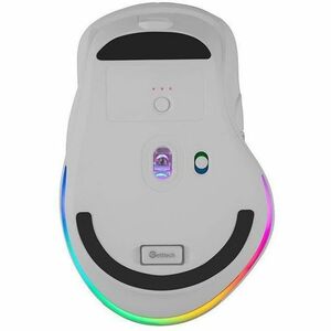 Mouse Gamer Getttech, Inalámbrico/alámbrico, Bluetooth, Usb, 6400dpi, Retroiluminación Rgb, Negro
