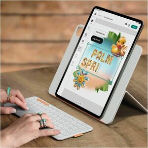 Logitech Flip Folio Keyboard/Cover Case (Folio) for 33 cm (13") Apple iPad Pro 13 (2024), iPad Air 13 (2024), iPad Air 13 