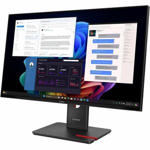 ThinkVision T27UD-40 27in IPS 3840x2160 1x HDMI 2.1 TMDS 1x DP 1.4 1x USB-C Tilt Swivel Pivot Height Adj Stand 1x USB-C 3x