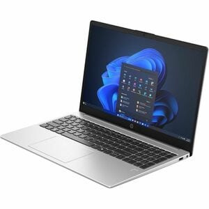 HP 250R G10 39.6 cm (15.6") Notebook - Full HD - Intel Core 3 100U - vPro Technology - 8 GB - 512 GB SSD - Turbo Silver - 
