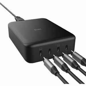 Adattatore CA Trust Maxo - 240 W - Adattatore universale - 4 USB Type-C - Per Computer portatile, Tablet PC, Smartphone, D