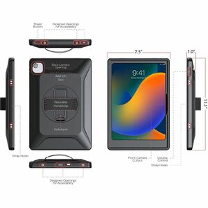 Protective Pogo Charging Case for iPad 10.9" 10th Generation or iPad 11 (A16) - Impact Resistant, Drop Resistant, Splash P