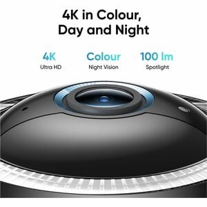 Eufy S330 Outdoor 4K Network Camera - Colour - Colour Night Vision - 3840 x 2160 - 4G LTE - Google Assistant, Alexa Suppor