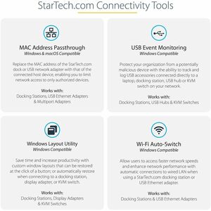 StarTech.com USB 3.1 (Gen 2) Type C Docking Station for Notebook, Tablet PC - Black - 1 Displays Supported - 4K - 3840 x 2