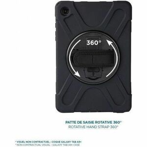 MOBILIS Rugged Carrying Case for 20.3 cm (8") Samsung Galaxy Tab Active3, Galaxy Tab Active5 Tablet - Black - Shock Absorb