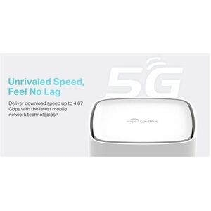 TP-Link Archer NX210 Wi-Fi 6 IEEE 802.11 a/b/g/n/ac/ax 1 SIM Cellular Modem/Wireless Router - 5G - LTE 2100, LTE 850, LTE 