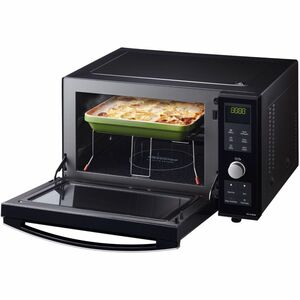 Panasonic NN-DF38PBEPG Single Microwave Oven - Black - 23 L Capacity - Microwave, Grilling - 7 Power Levels - 1 kW Microwa