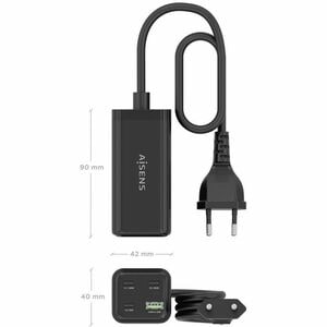 CARGADOR SOBREMESA GAN 100W 3XUSB-C PD3.0 QC5.0 USB-A QC3.0