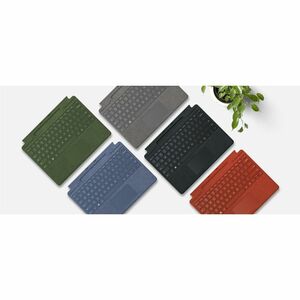 Microsoft Surface Pro Keyboard - Compact - TouchPad - English - QWERTY Layout - Platinum - Mechanical Keyswitch - CoPilot,