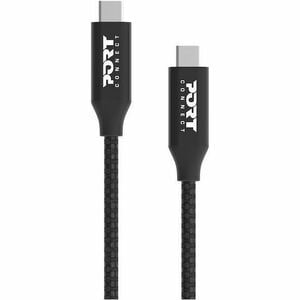 Port Connect 2 m USB-C Data Transfer Cable - 1 - Cable for Notebook, Tablet, Smartphone, USB Device, Peripheral Device - F