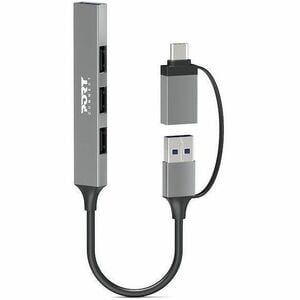 Port USB Hub - USB Type C, USB Type A - 60 MB/s, 640 MB/s - Mouse, Keyboard, Hard Drive, Flash Drive, Notebook, Desktop - 