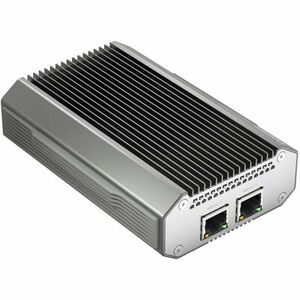 QNAP QNA-UC10G2T 10Gigabit Ethernet Adapter for Mac, Computer - 10GBase-T - Portable - Silver - USB Type C - 10 Gbit/s Dat