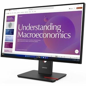Lenovo ThinkVision T24D-40 24" Class Full HD LED Monitor - 16:9 - Eclipse Black - 23.8" Viewable - In-plane Switching (IPS