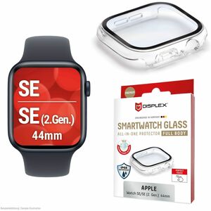 Displex 10H Glas, Polycarbonat Displayschutz für Apple - Transparent - 1 - für OLED Apple Watch - Wasserdicht, Schmutzabwe