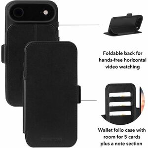 dbramante1928 ApS Copenhagen Carrying Case (Wallet) Apple iPhone Air Smartphone - Black - Impact Resistant, RFID Resistant