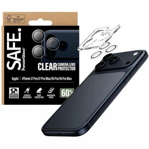 PanzerGlass SAFE. Camera Lens Protector - Transparent - Plastic, Silicone