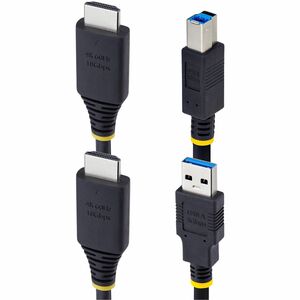 StarTech.com 3.05 m KVM Cable - 1 - Cable for KVM Switch - First End: 1x HDMI 2.0 Digital Audio/Video - Male, 1x 9-Pin USB