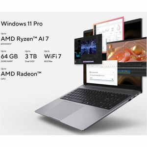 Asus ExpertBook P3 PM3606 PM3606CK-R515X 40.6 cm (16") Copilot+ PC Notebook - AMD Ryzen AI 5 330 - 16 GB - 512 GB SSD - Mi
